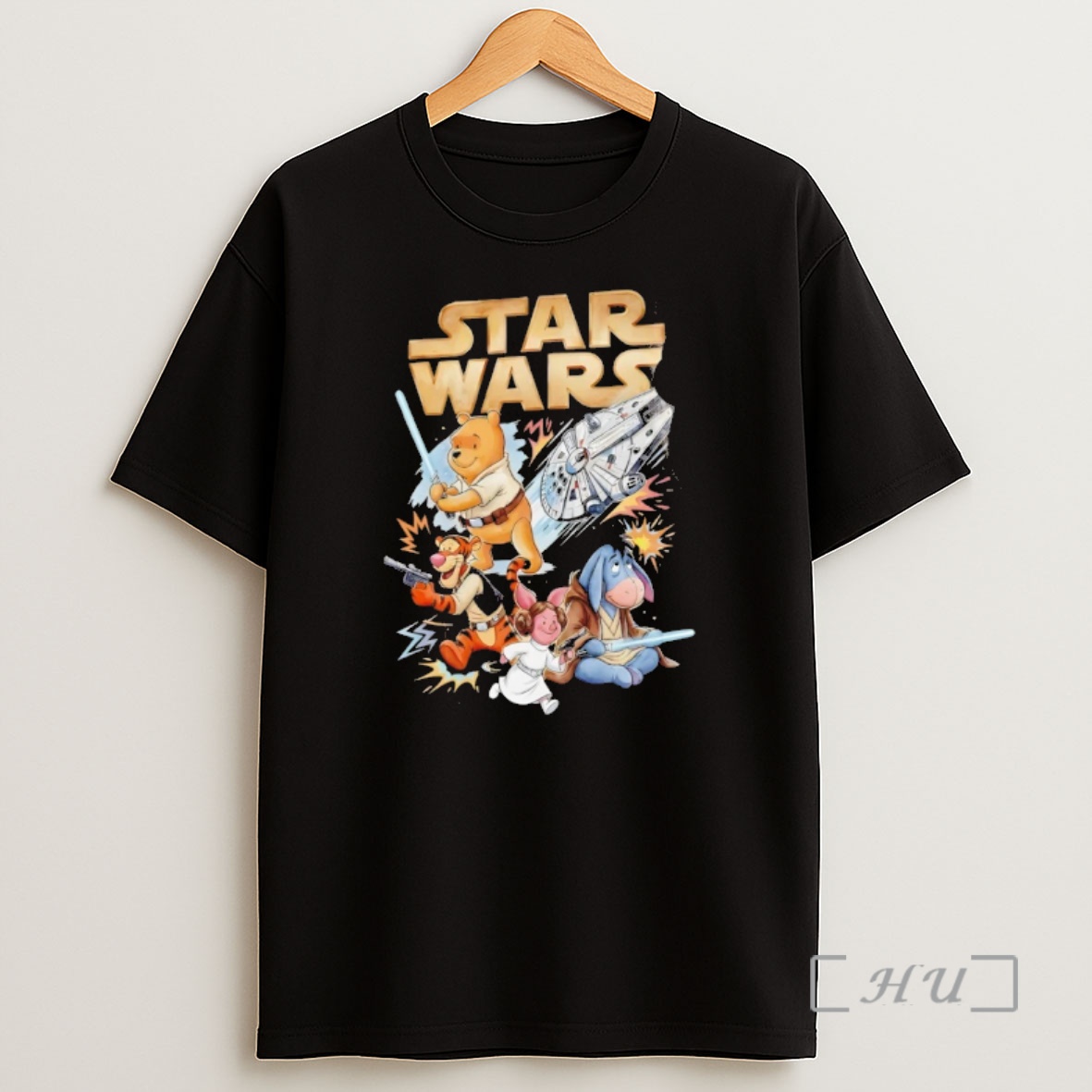 Officials Vintage Star Wars Winnie The Pooh Disney Parody Shirt Sweatshirt Tee