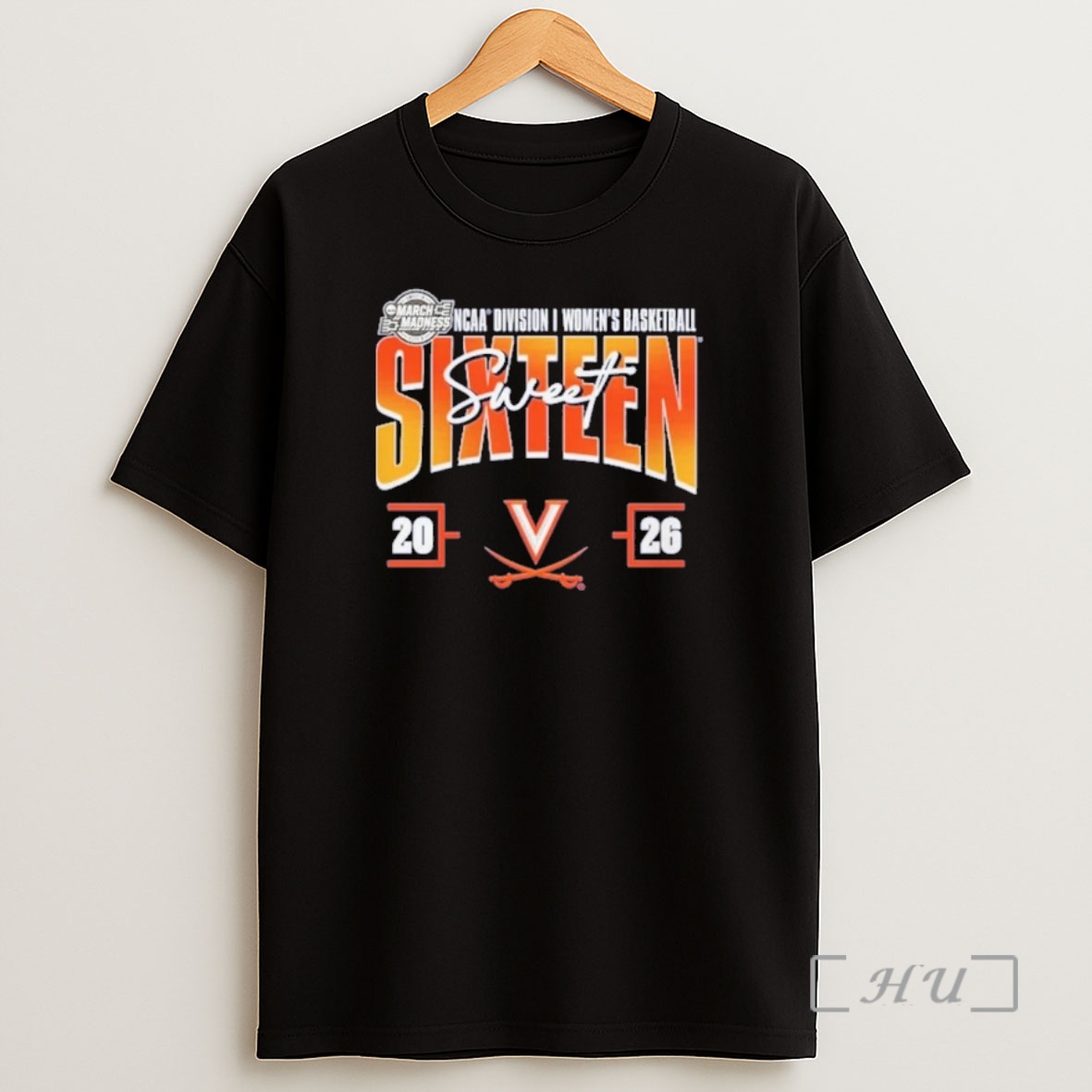 Officials Virginia Cavaliers Womens Basketball Sweet 16 Court Shot Shirt Sweatshirt Tee