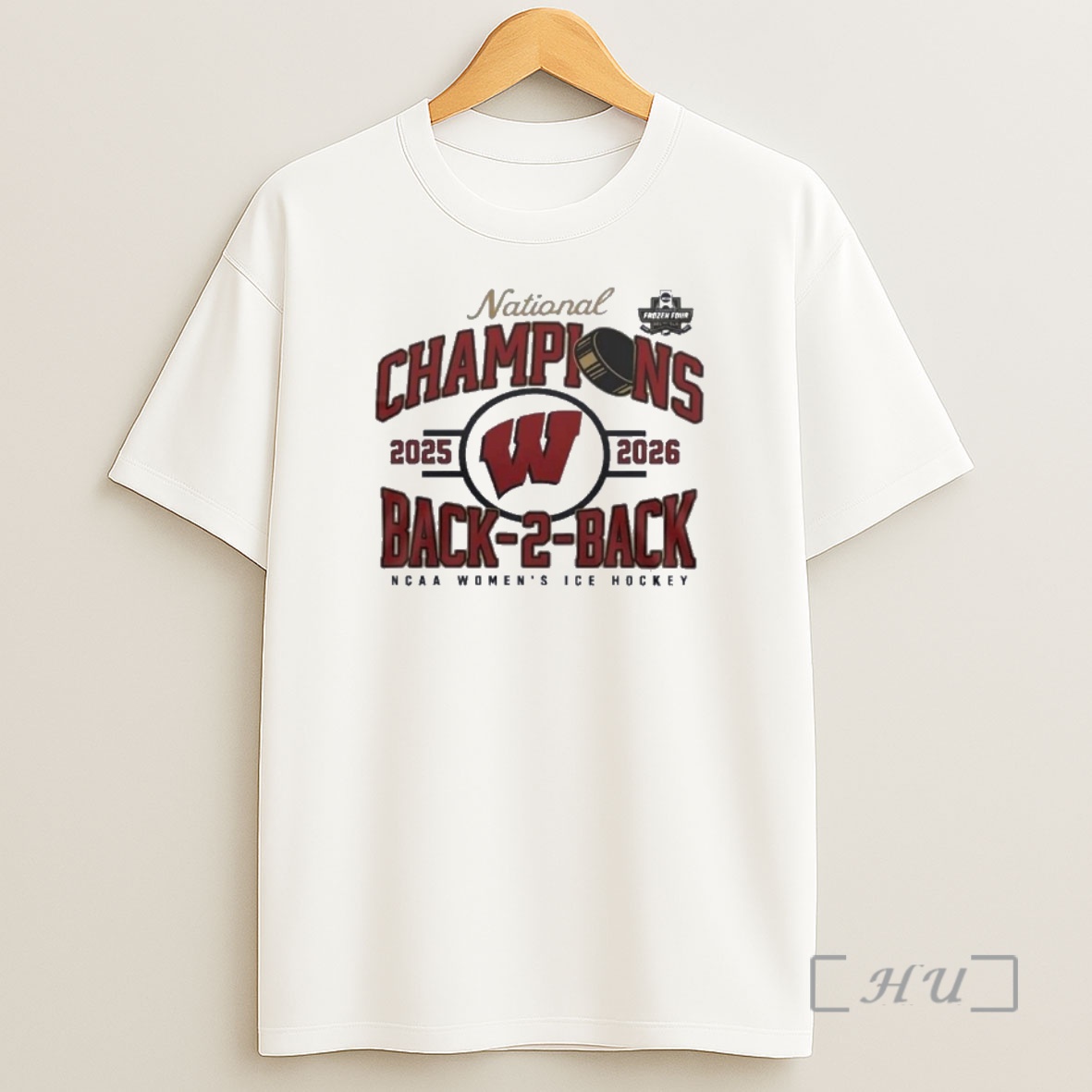 Officials Wisconsin Badgers Back To Back Ncaa Womens Ice Hockey National Champions Shirt Sweatshirt Tee
