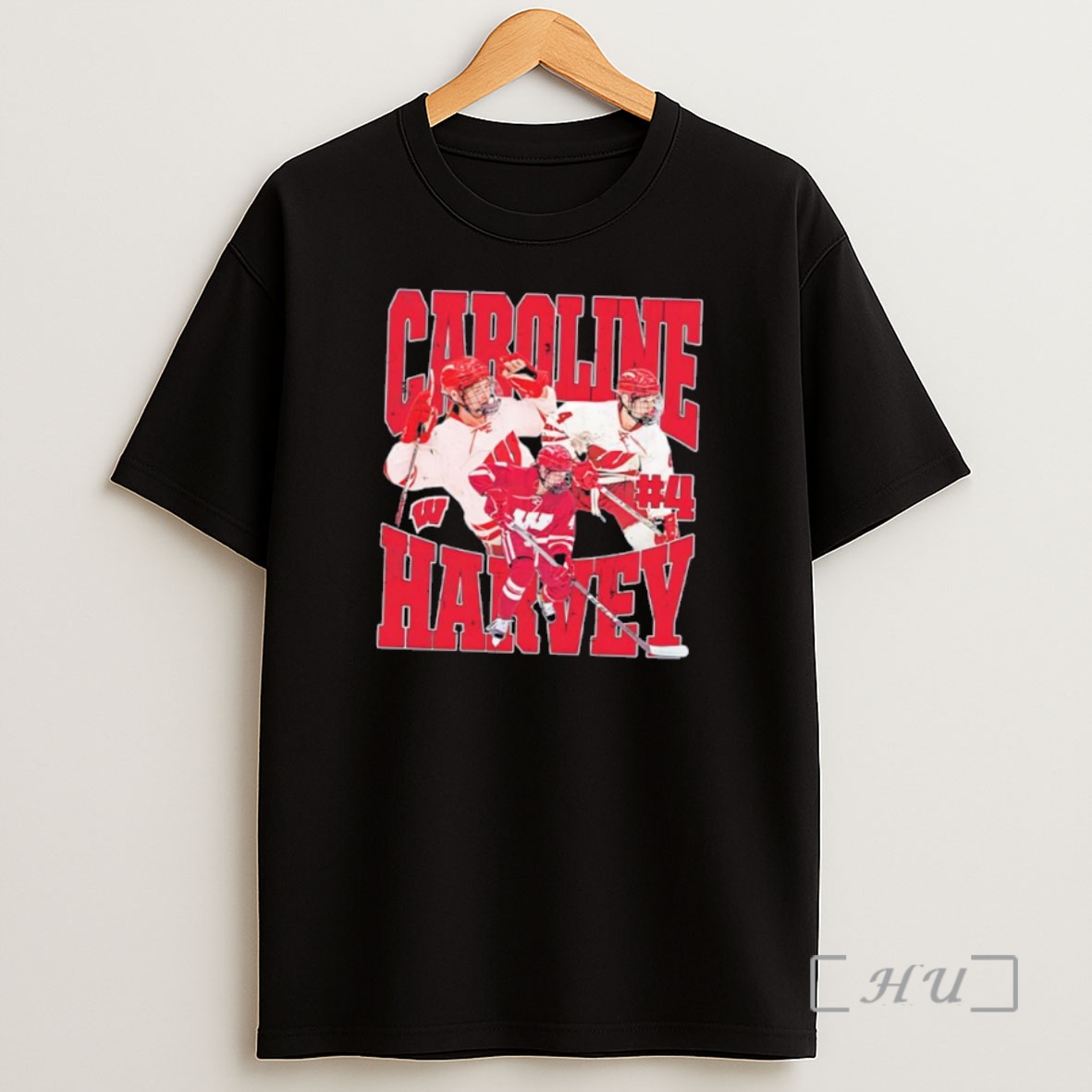 Officials Wisconsin Badgers Womens Hockey Player Caroline Harvey Shirt Sweatshirt Tee