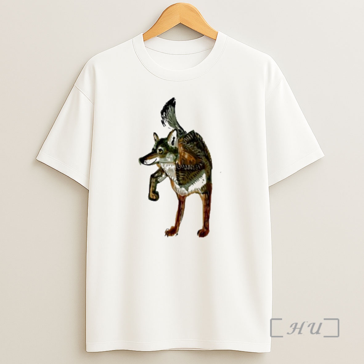 Officials Wolf Standing On Two Legs Artistic Sketch Illustration Shirt Sweatshirt Tee