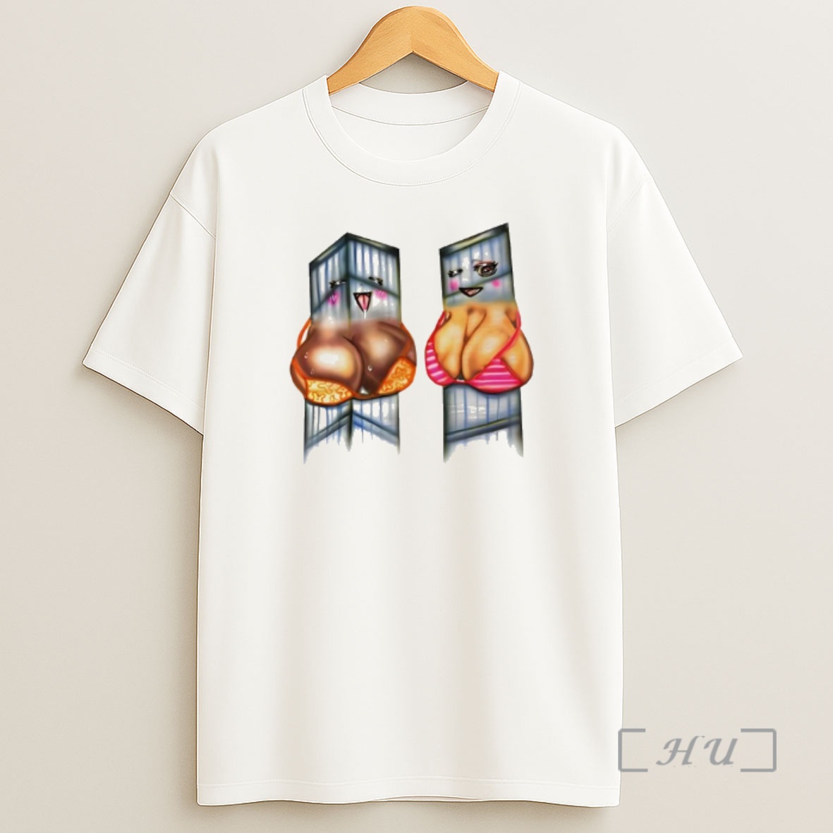 Officials World Trade Center X Two Pairs Of Black And White Breasts Shirt Sweatshirt Tee