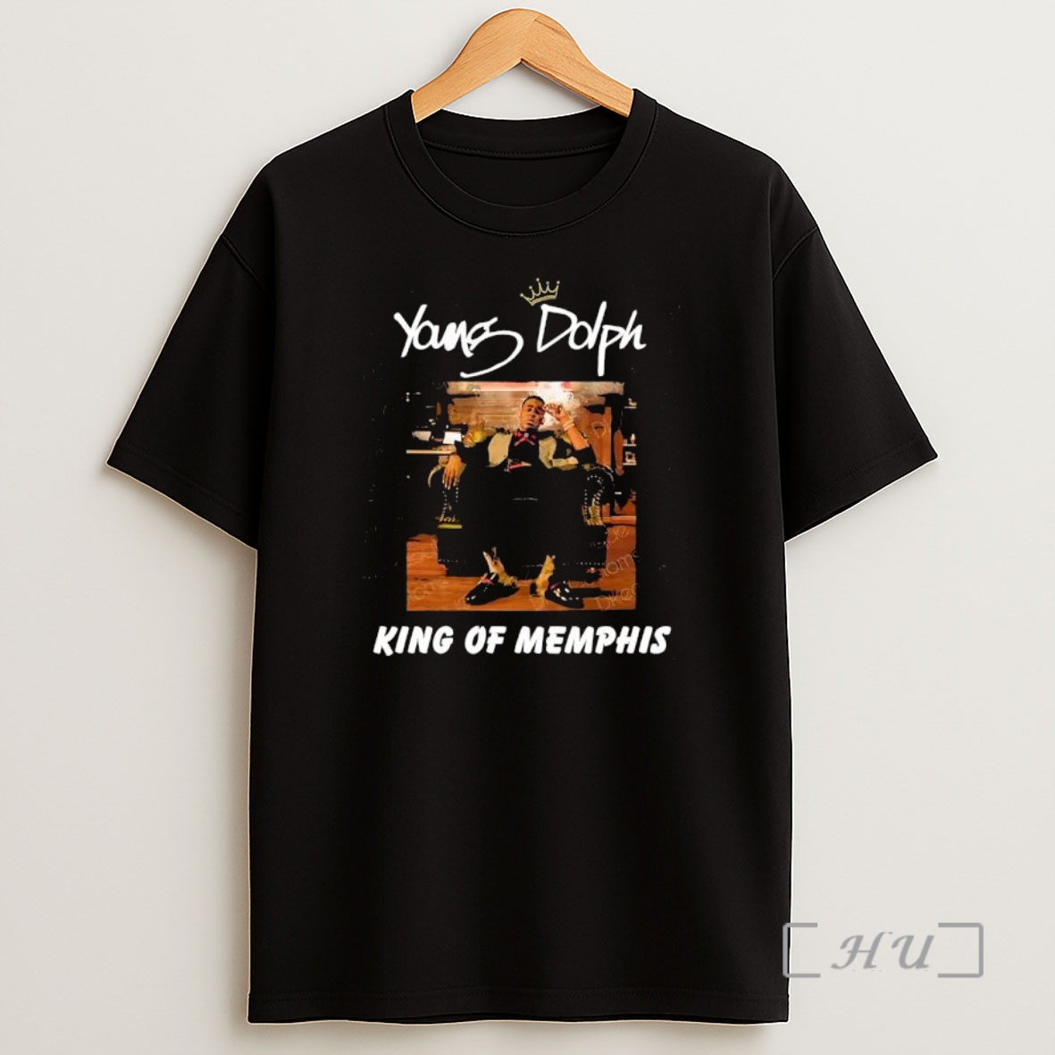 Officials Young Dolph King Of Memphis Sitting On Throne Shirt Sweatshirt Tee