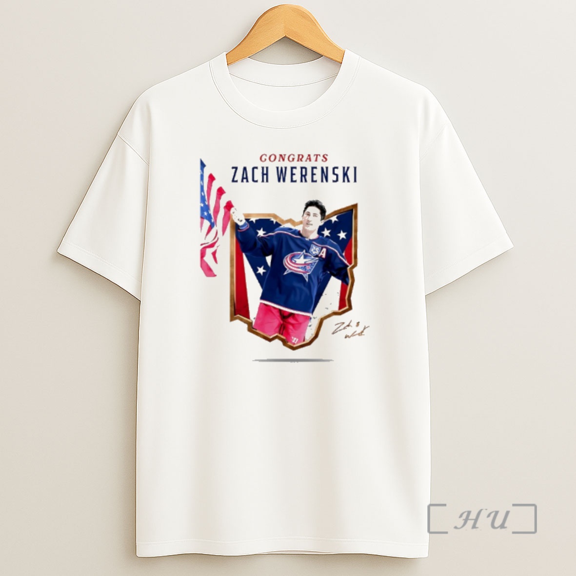 Officials Zach Werenski Gold Medalist Team Usa 2026 Signature Shirt Sweatshirt Tee