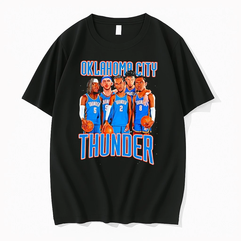 Oklahoma City Thunder Players Lineup Professional Basketball Team Shirts
