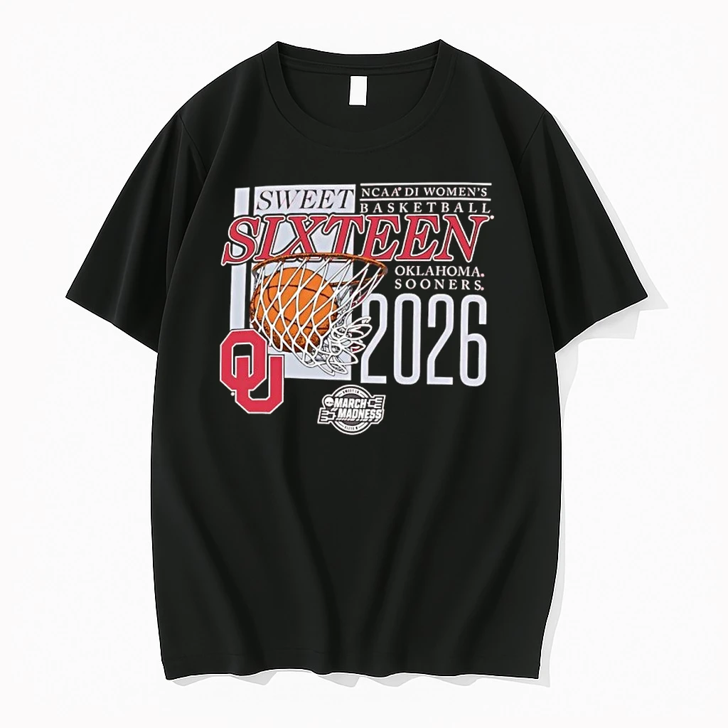 Oklahoma Sooners Ncaa D1 Womens Basketball Sweet Sixteen 2026 March Madness Shirts
