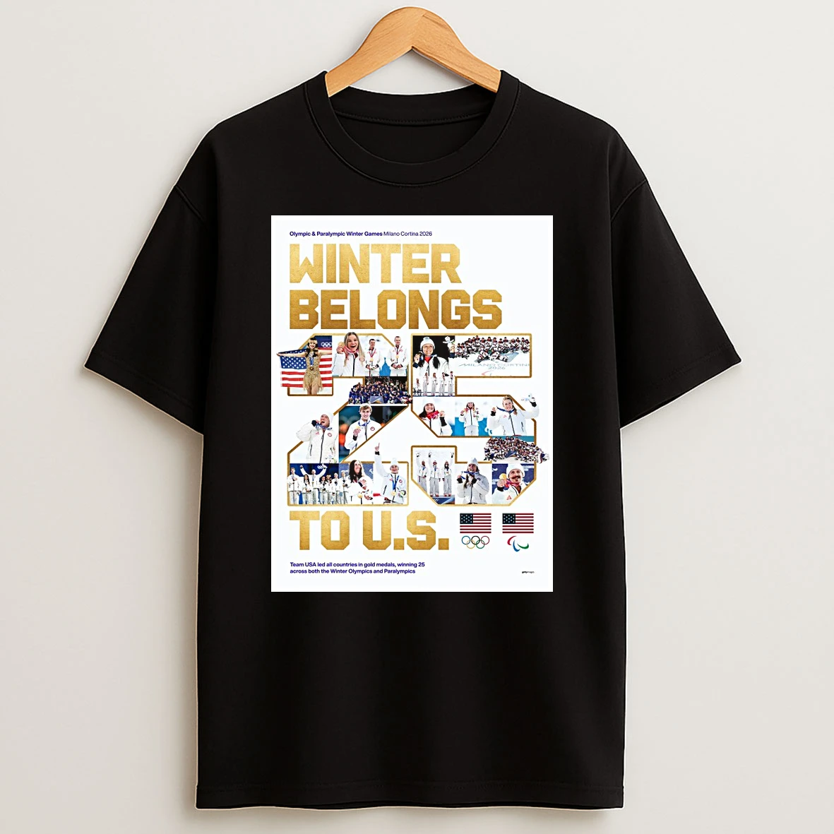 Olympic And Paralympic Winter Games Milano Cortina 2026 Winter Belongs 25 To U S Shirts