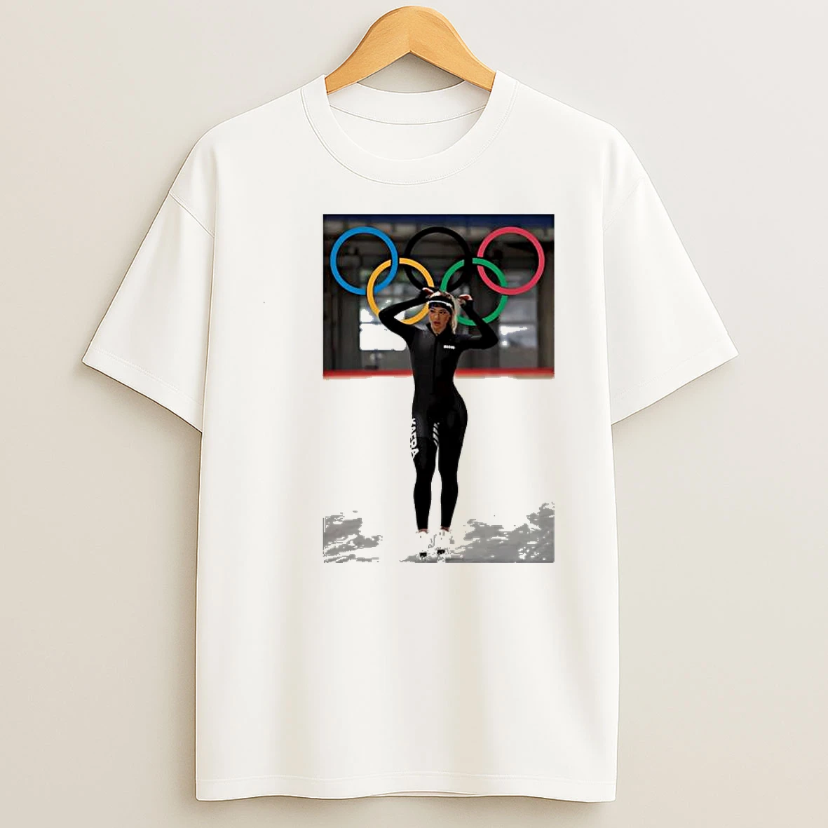 Olympic Games Speed Skater Female Athlete Shirts
