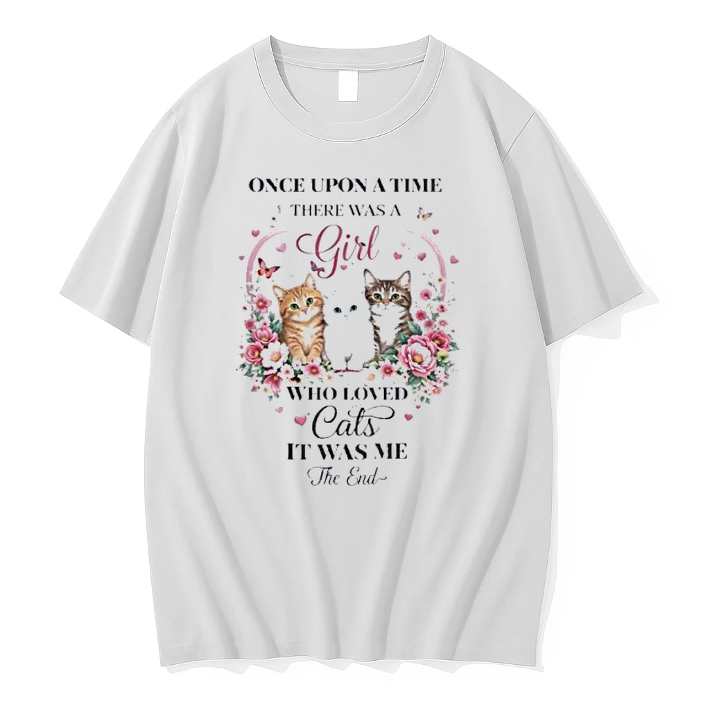Once Upon A Time There Was A Girl Loved Cats Shirts