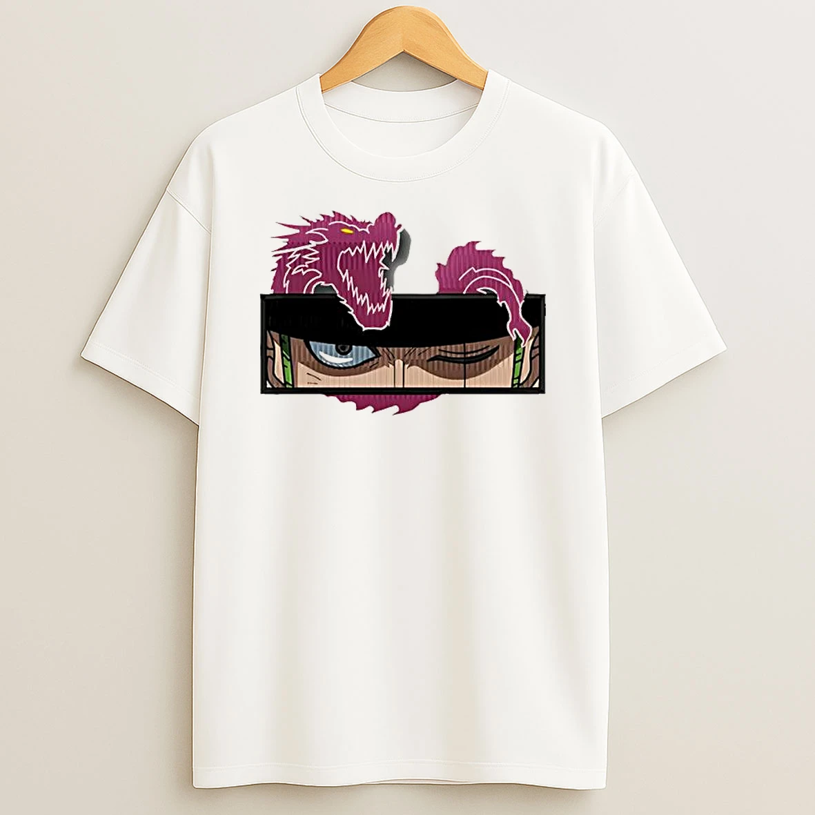 One Piece Roronoa Zoro Wano Purple Dragon Eyes Shirts
