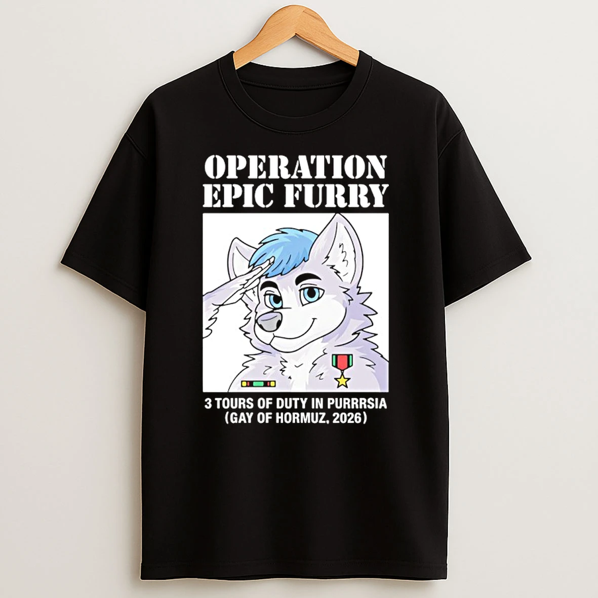 Operation Epic Furry Three Tours Of Duty In Purrrsia Gay Of Hormuz 2026 Parody Shirts