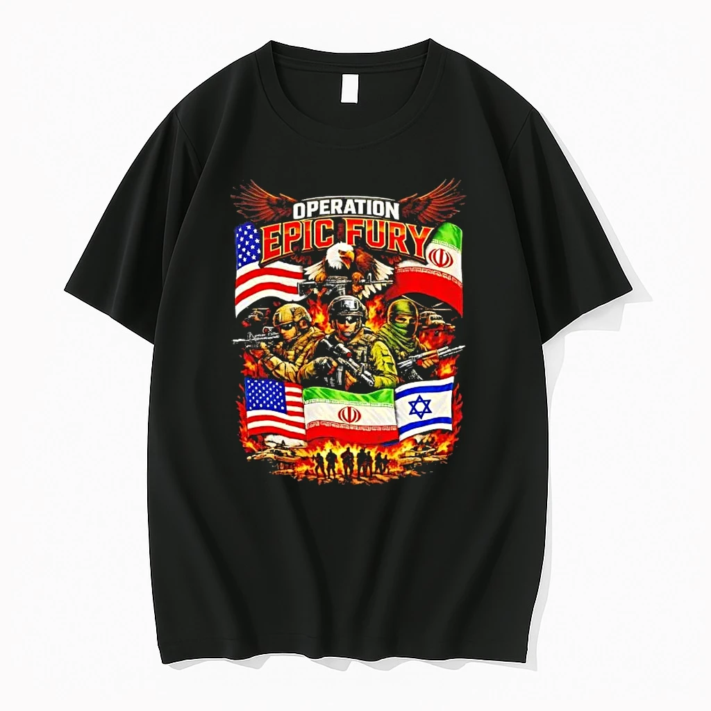 Operation Epic Fury America Iran And Israel Flags Shirts