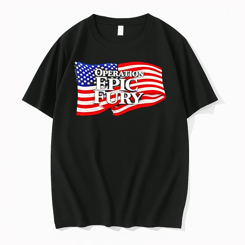 Operation Epic Fury American Flag Patriotic Graphic Shirts