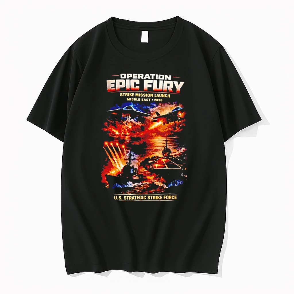Operation Epic Fury Mission Launch Middle East 2026 Us Strategic Strike Shirts