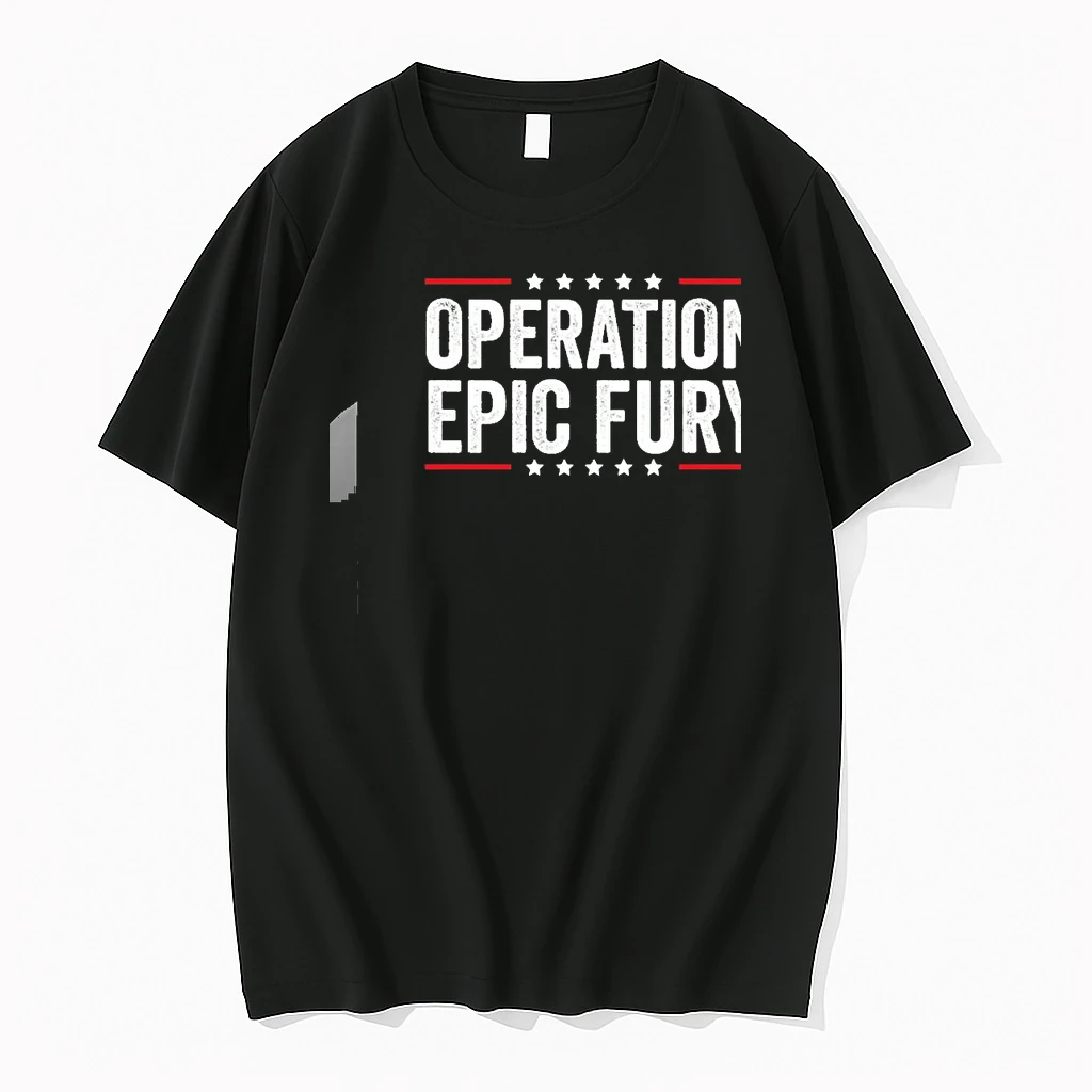 Operation Epic Fury Red White Blue Patriotic Shirts