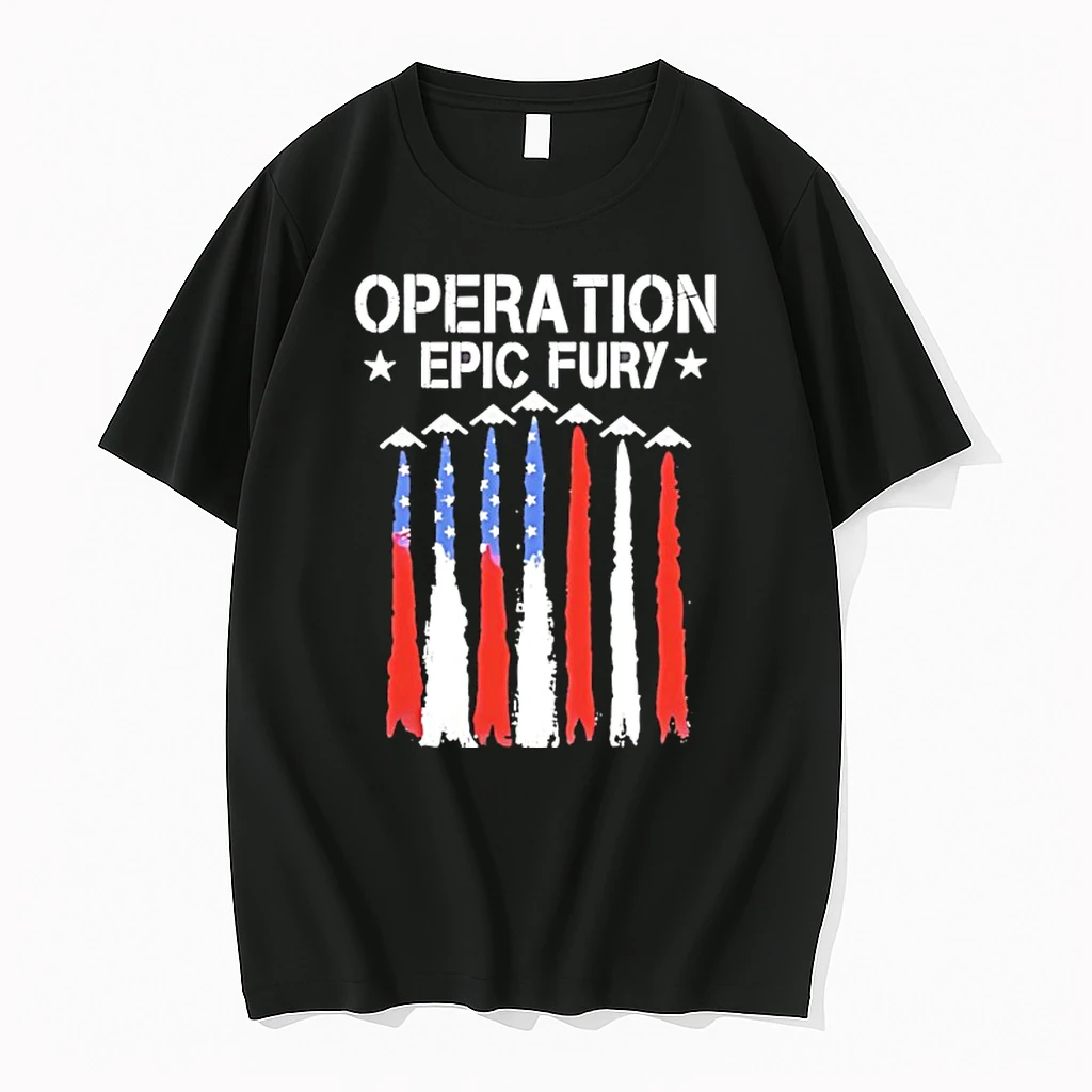 Operation Epic Fury Us Flag Patriotic Shirts