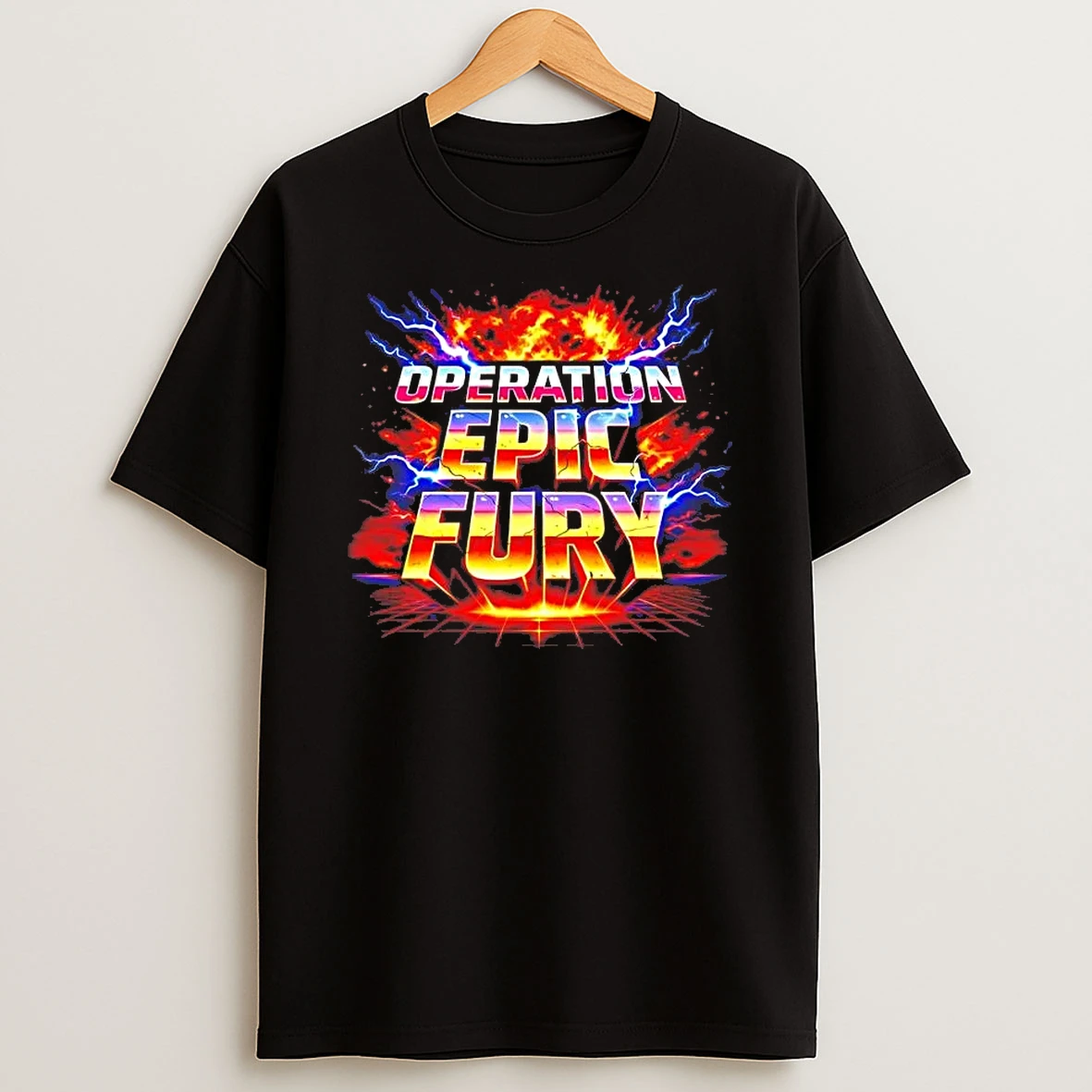 Operation Epic Fury Lightning Usa Patriotic Tee Shirts