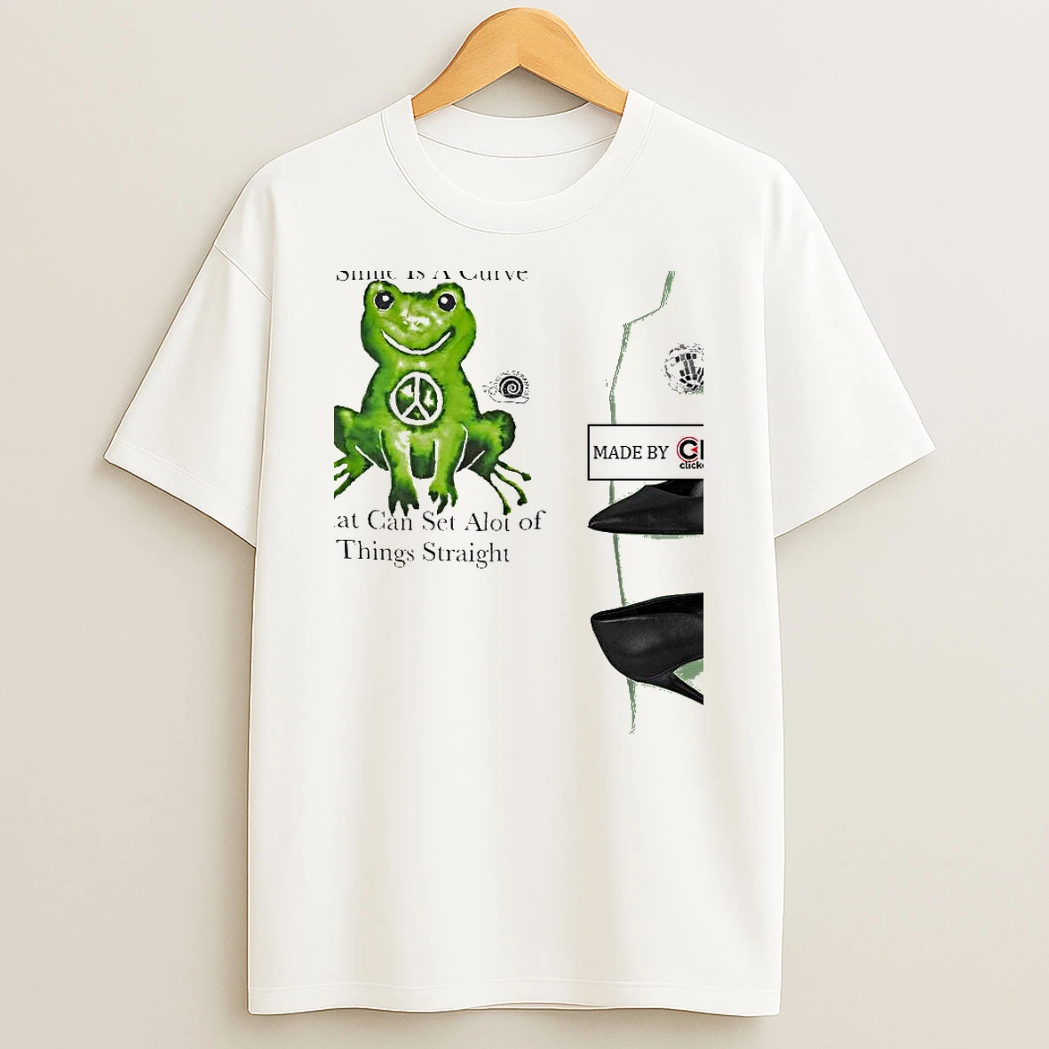 Peace Frog A Smile Is A Curve That Can Set Alot Of Things Straight Womens Shirts