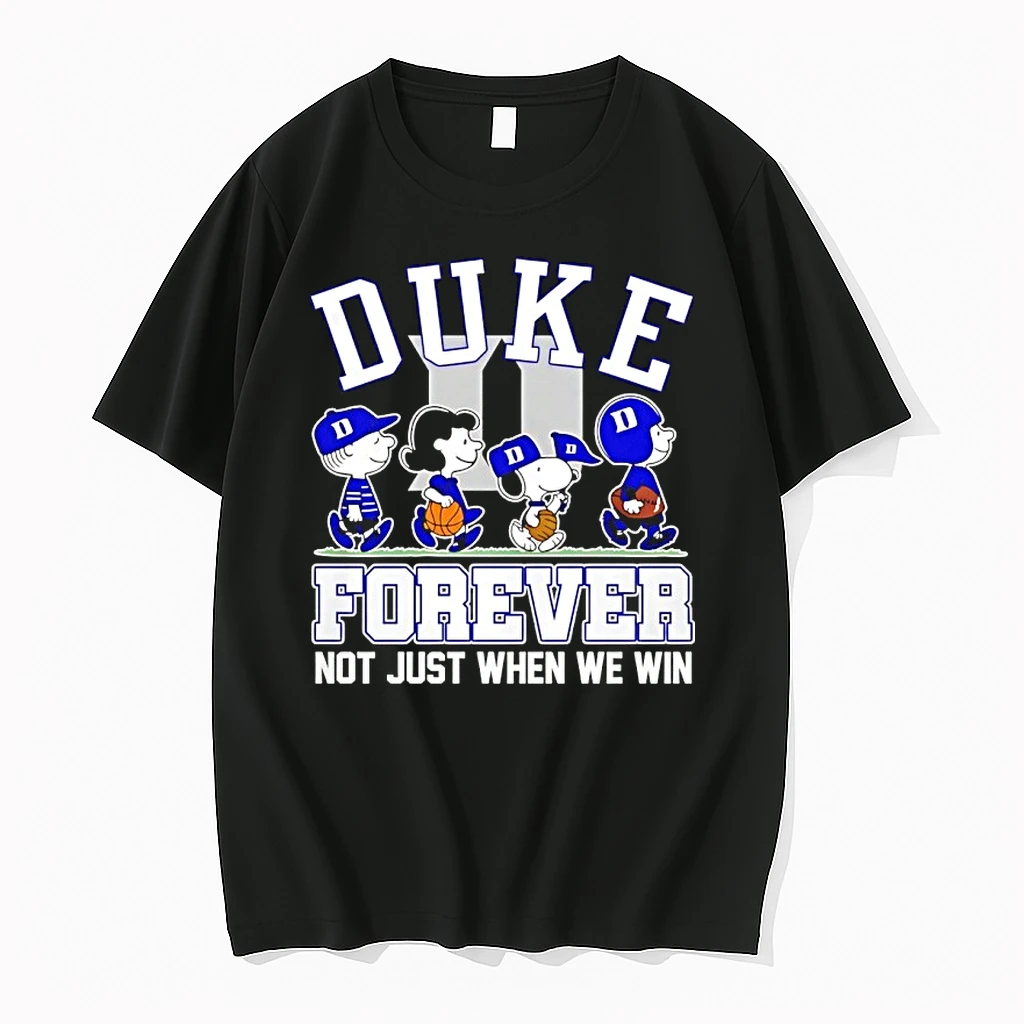 Peanuts Characters Duke Blue Devils Forever Not Just When We Win 2026 Shirts