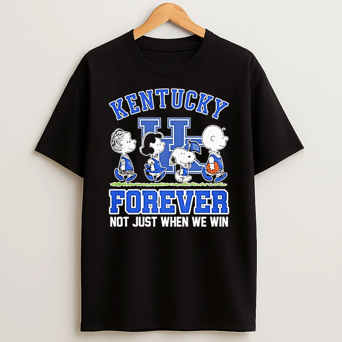 Peanuts Characters Kentucky Wildcats Forever Not Just When We Win Shirts