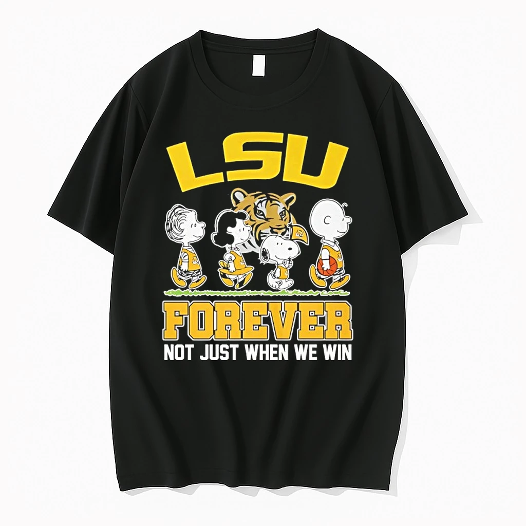 Peanuts Characters Lsu Tigers Forever Not Just When We Win Shirts