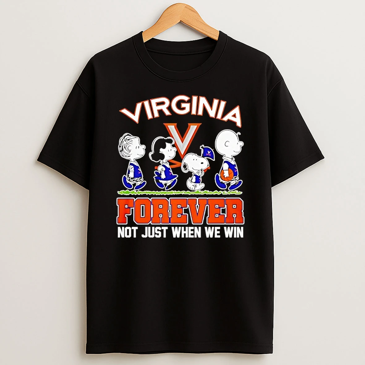 Peanuts Characters Virginia Cavaliers Forever Not Just When We Win Shirts