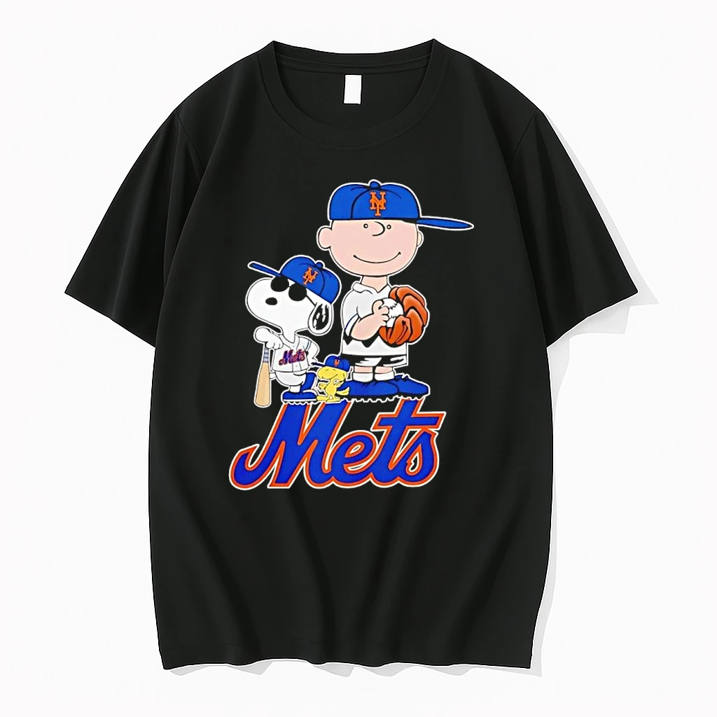Peanuts Characters X New York Mets Baseball Mlb 2026 Cartoon Shirts