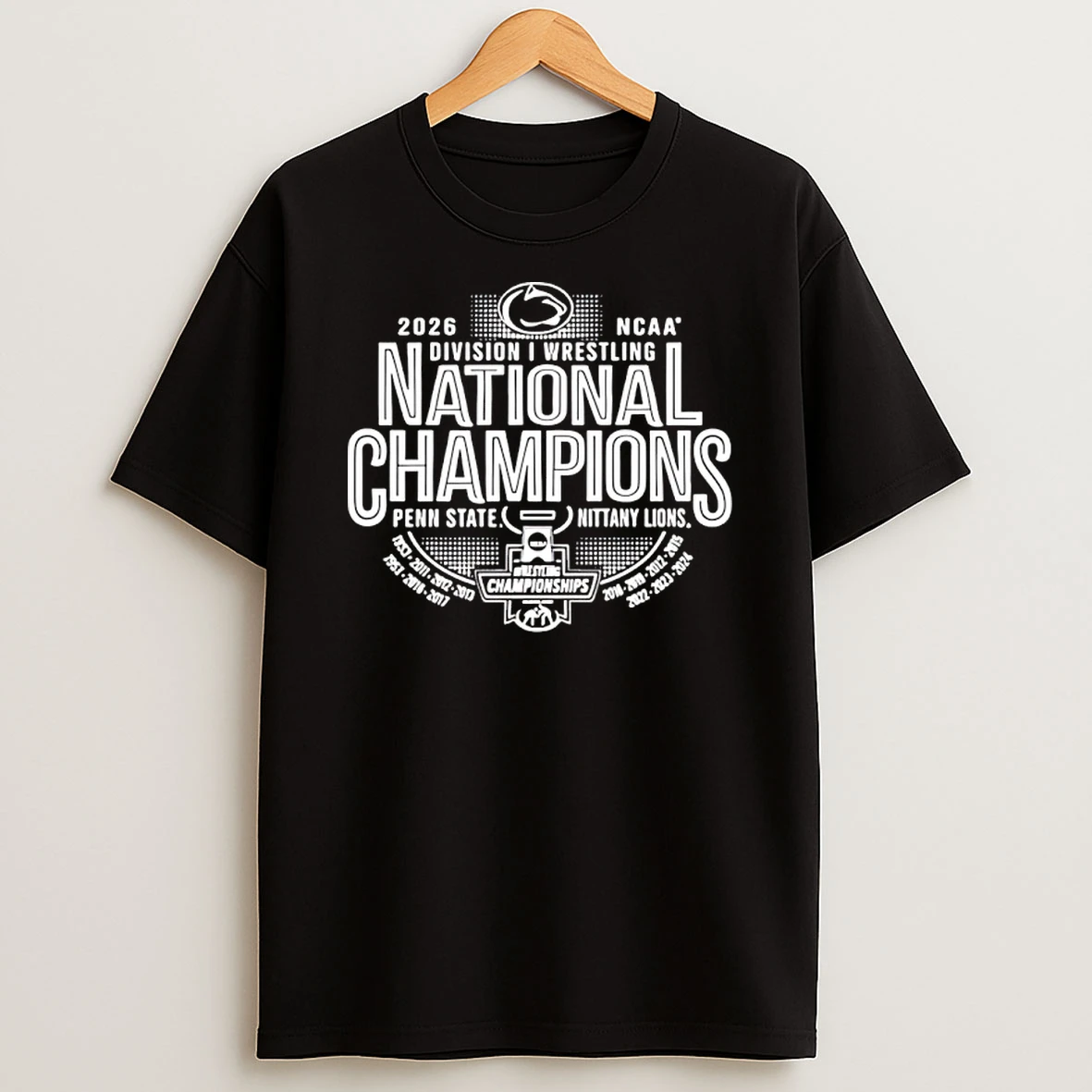 Penn State Nittany Lions 84 2026 Ncaa Wrestling National Champions 14 Time Champions Shirts