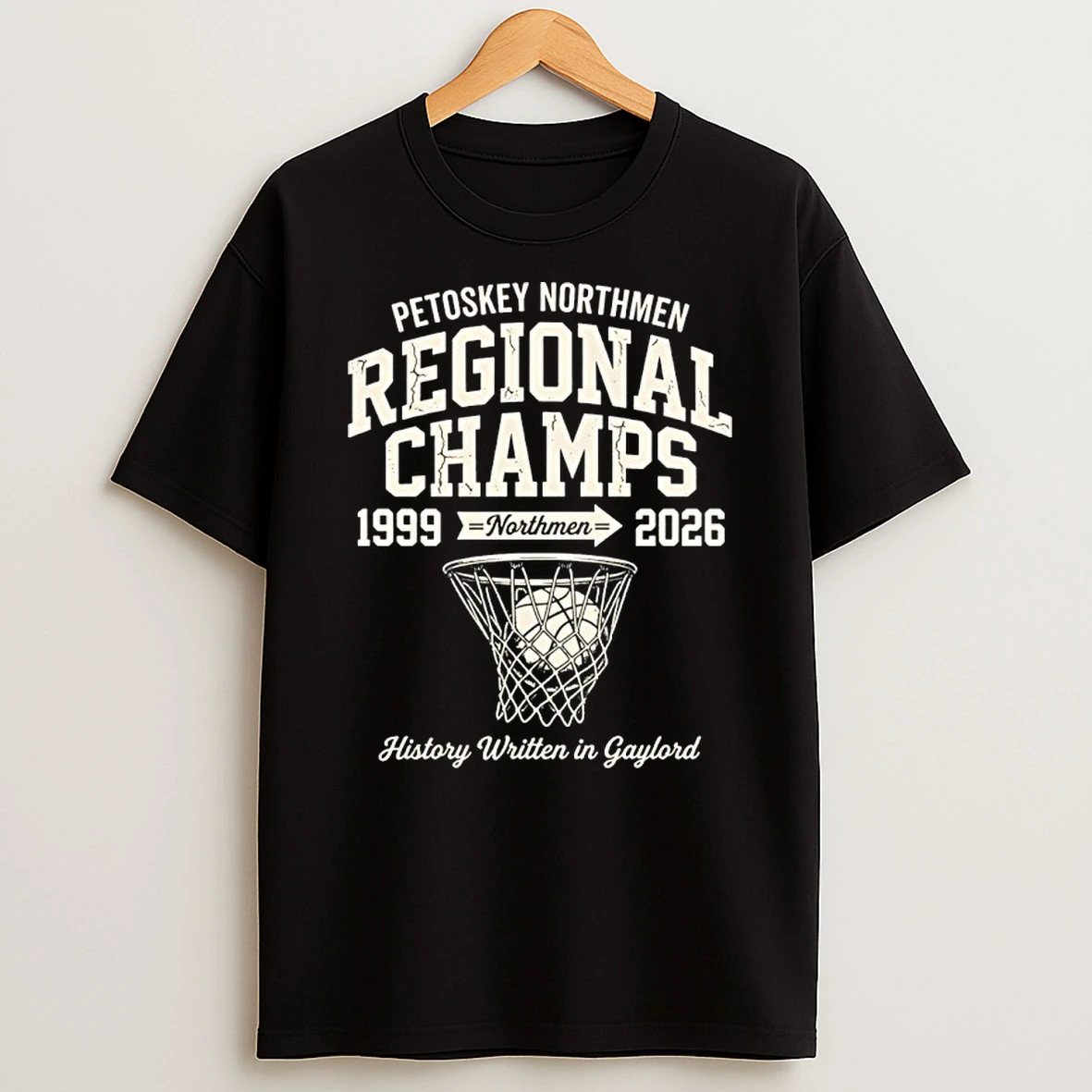 Petoskey Girls Basketball Team Regional Champs 1999 Northmen 2026 Shirts