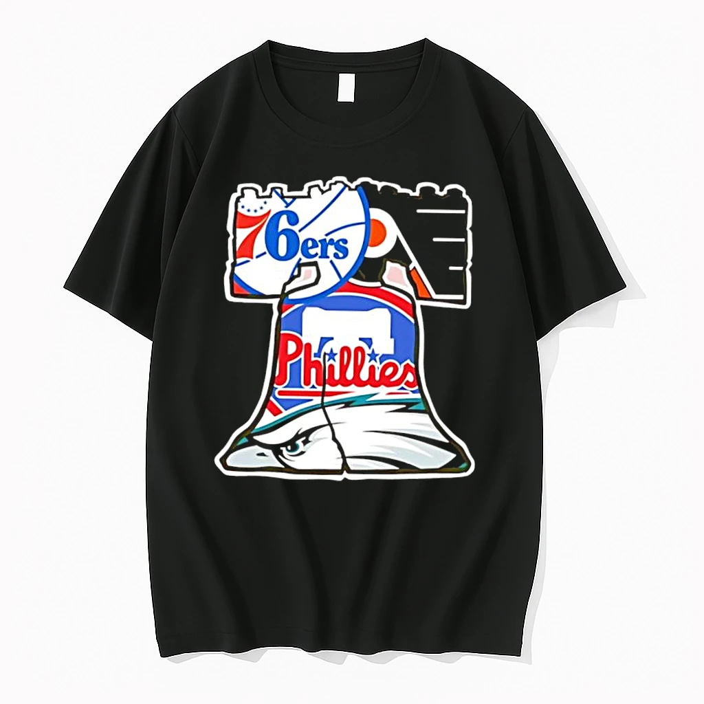 Philadelphia 76ers Phillies Eagles Liberty Bell Sports Shirts