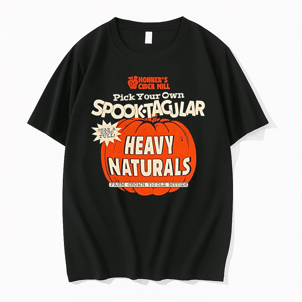 Pick Your Own Spooktacular Heavy Naturals Honkers Cider Mill Pumpkin Shirts