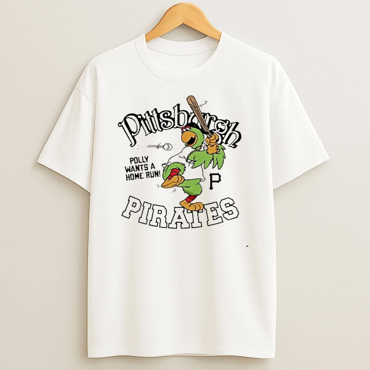 Pittsburgh Pirates Pirate Parrot Polly Wants A Home Run Mascot By Homage Shirts
