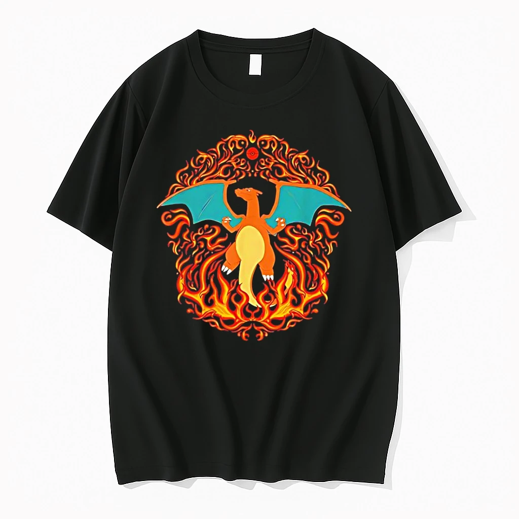 Pokemon Charizard Flame Ornamental Shirts