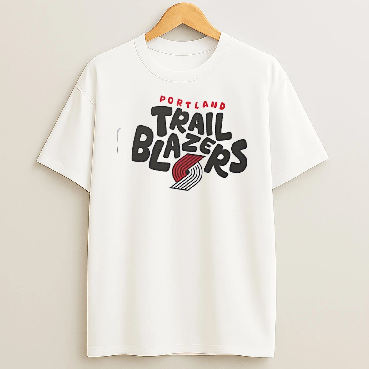 Portland Trail Blazers Bubble Crew Logo Shirts