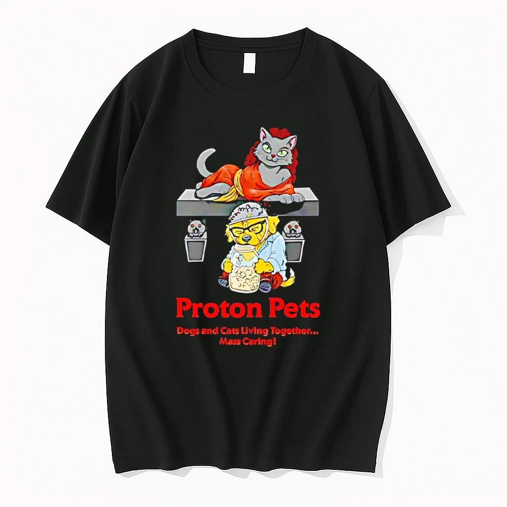 Proton Pets Dogs And Cats Living Together Mass Caring Shirts
