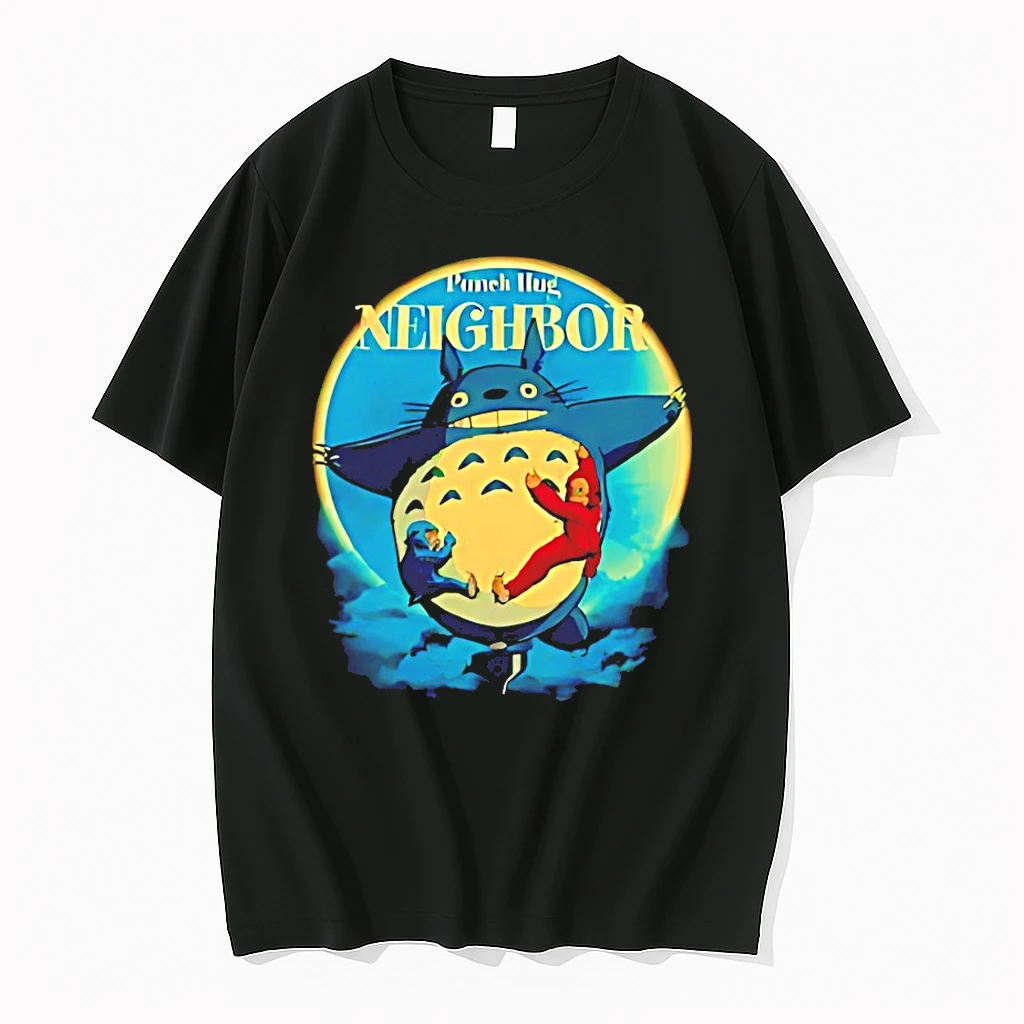 Punch His Stuffed Orangutan And Totoro Punch Hug Neighbor Shirts