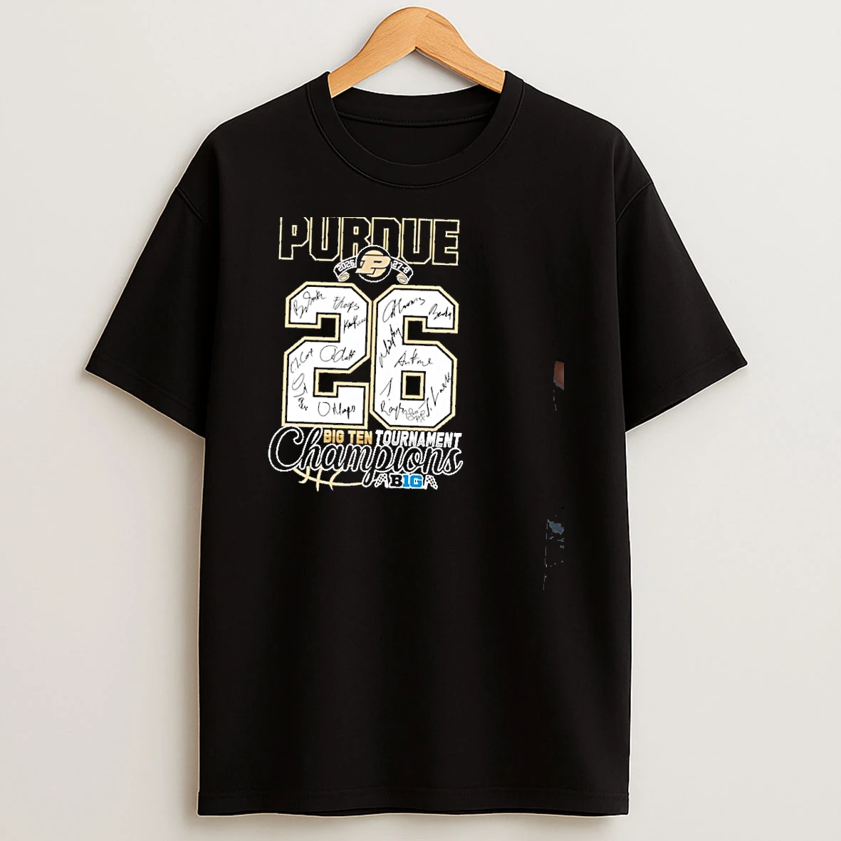 Purdue Boilermakers 2026 Big Ten Tournament Championship Signatures Shirts
