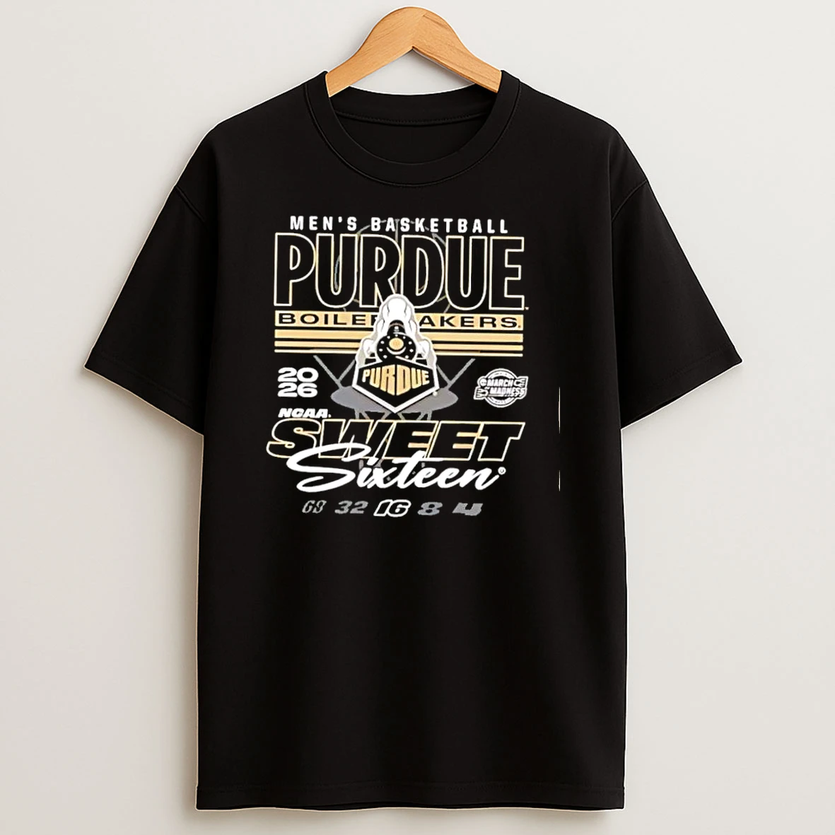 Purdue Boilermakers 2026 Ncaa Mens Basketball Sweet Sixteen Shirts