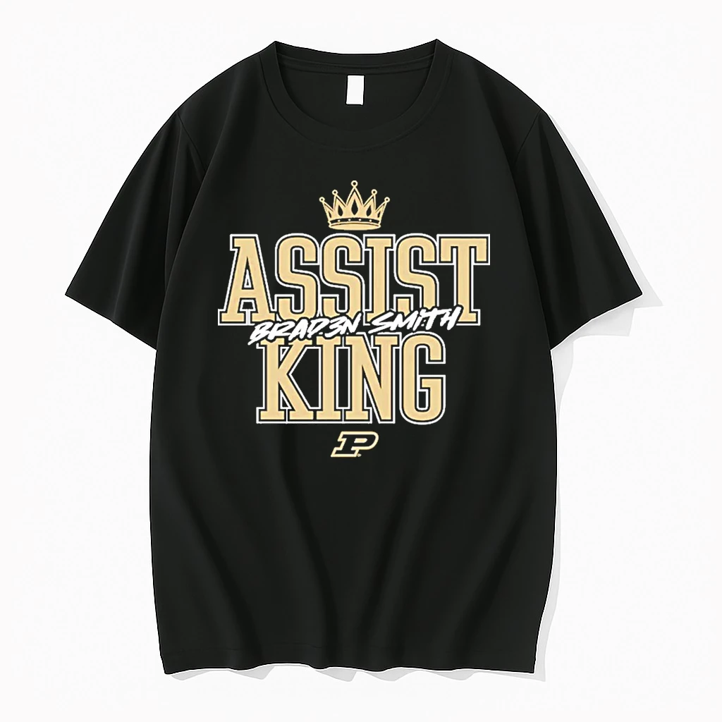 Purdue Boilermakers Braden Smith Assist King 2026 Ncaa March Madness Mens Basketball Elite 8 Shirts