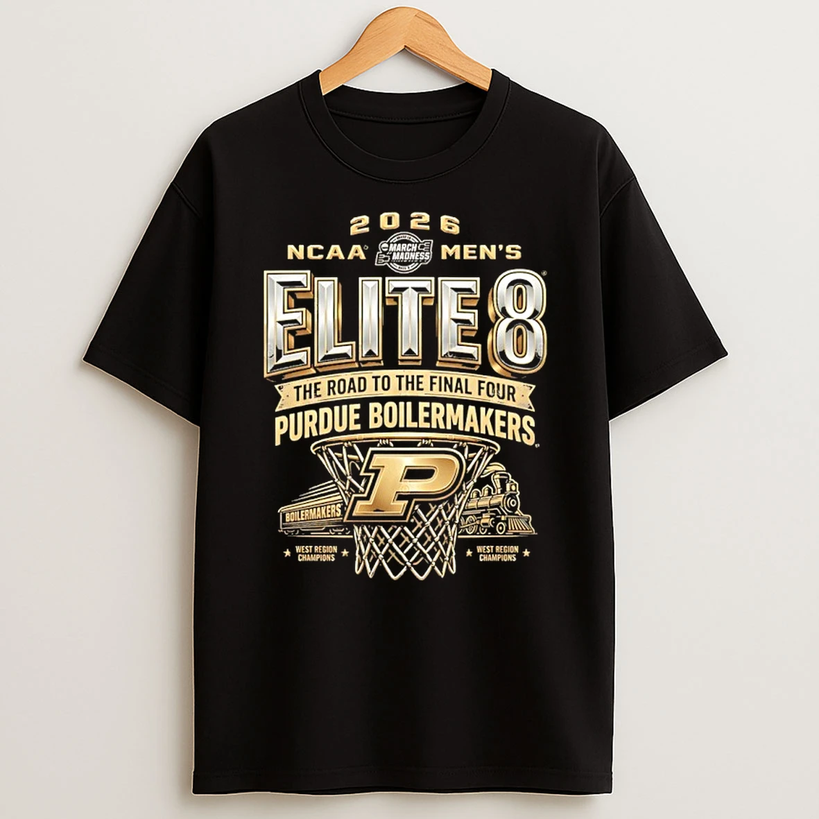 Purdue Boilermakers Elite 8 2026 Ncaa Mens March Madness Shirts