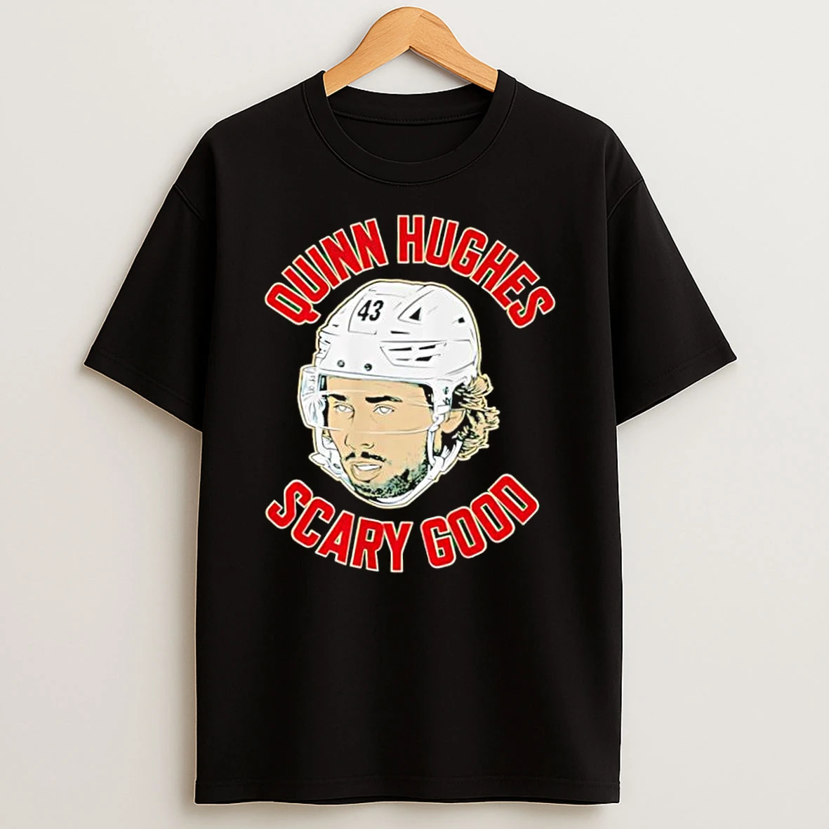 Quinn Hughes 43 Vancouver Hockey Scary Good Shirts