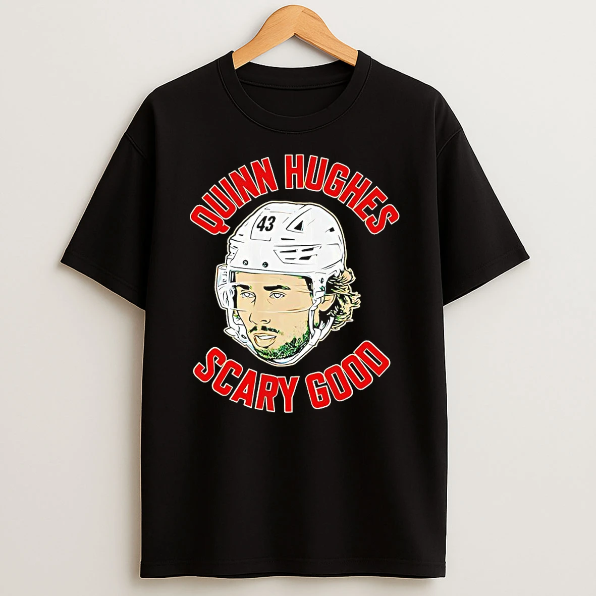 Quinn Hughes Minnesota Wild Scary Good Ghost Eyes Shirts