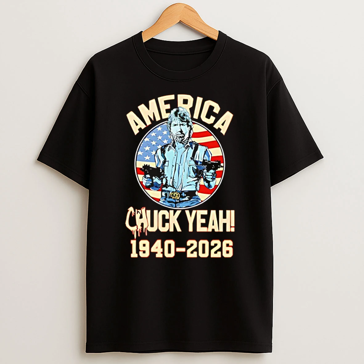 Rip Chuck Norris 1940 2026 American Flag Shirts
