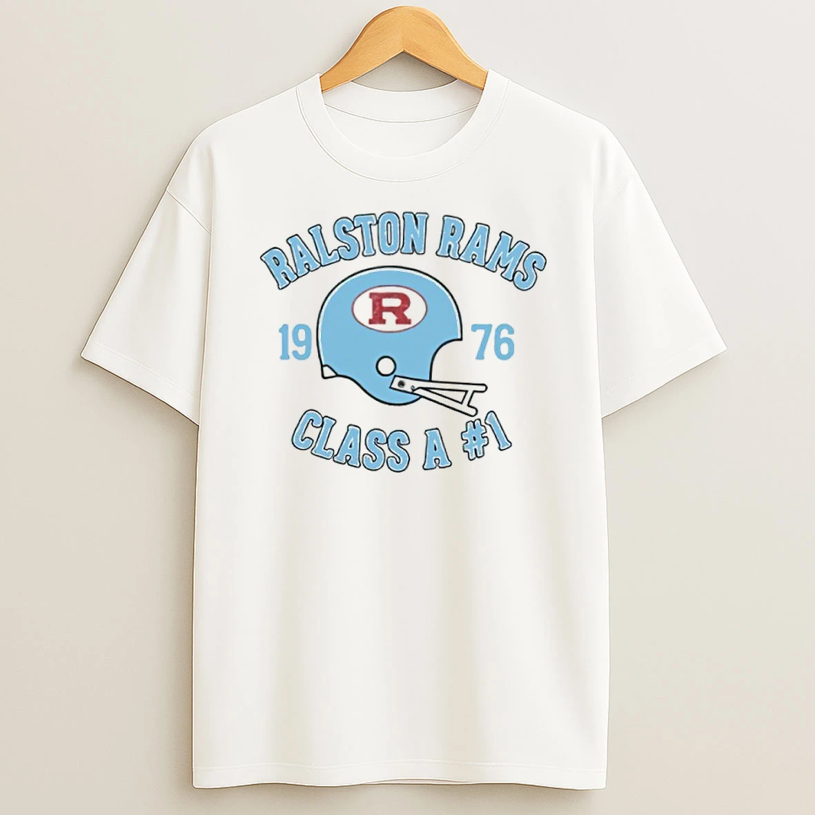 Ralston Rams Class A Number 1 Helmet Shirts