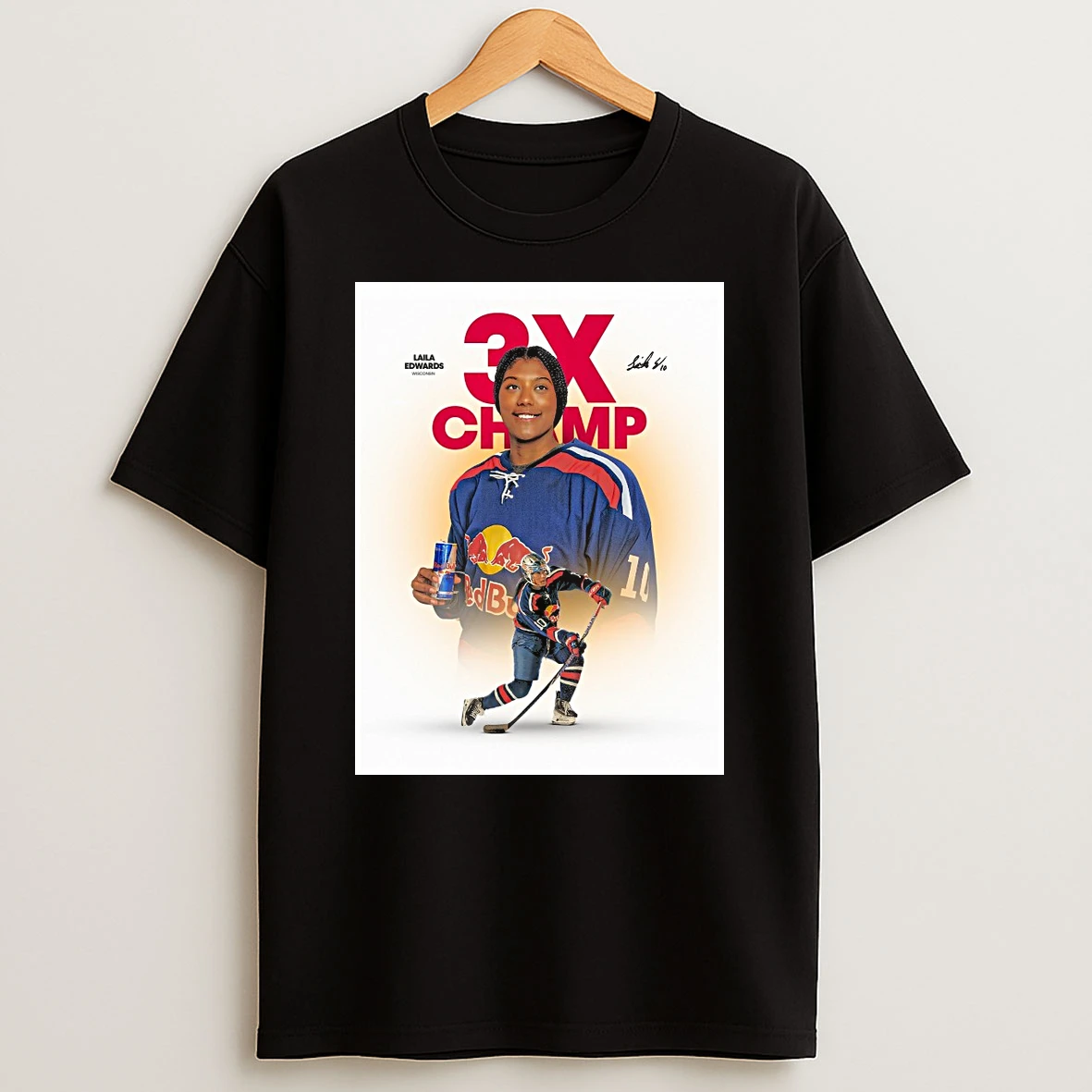 Red Bull Usa Laila Edwards 3x Champ Signature Shirts
