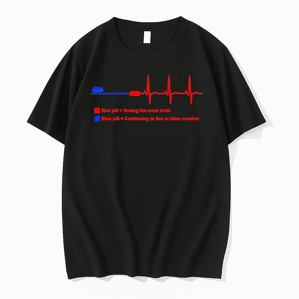 Red Pills And Blue Pills Heartbeat Shirts