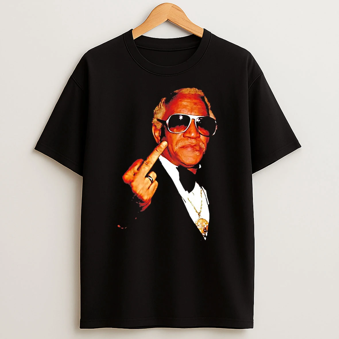 Redd Foxx Sanford And Son Flipping The Bird Shirts