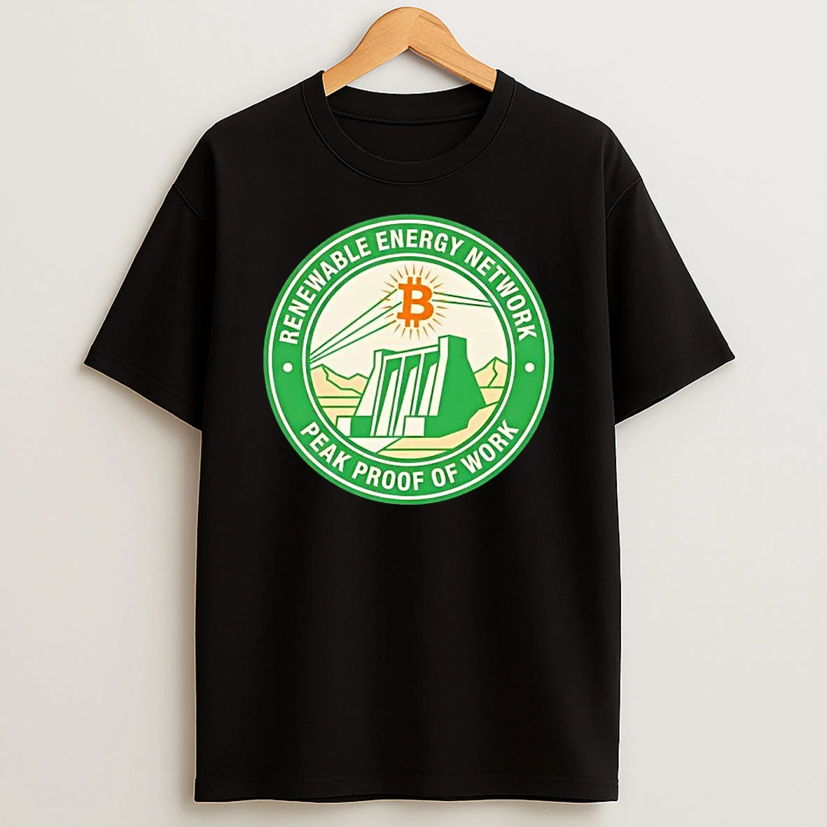 Renewable Energy Network Peak Proof Of Work Shirts