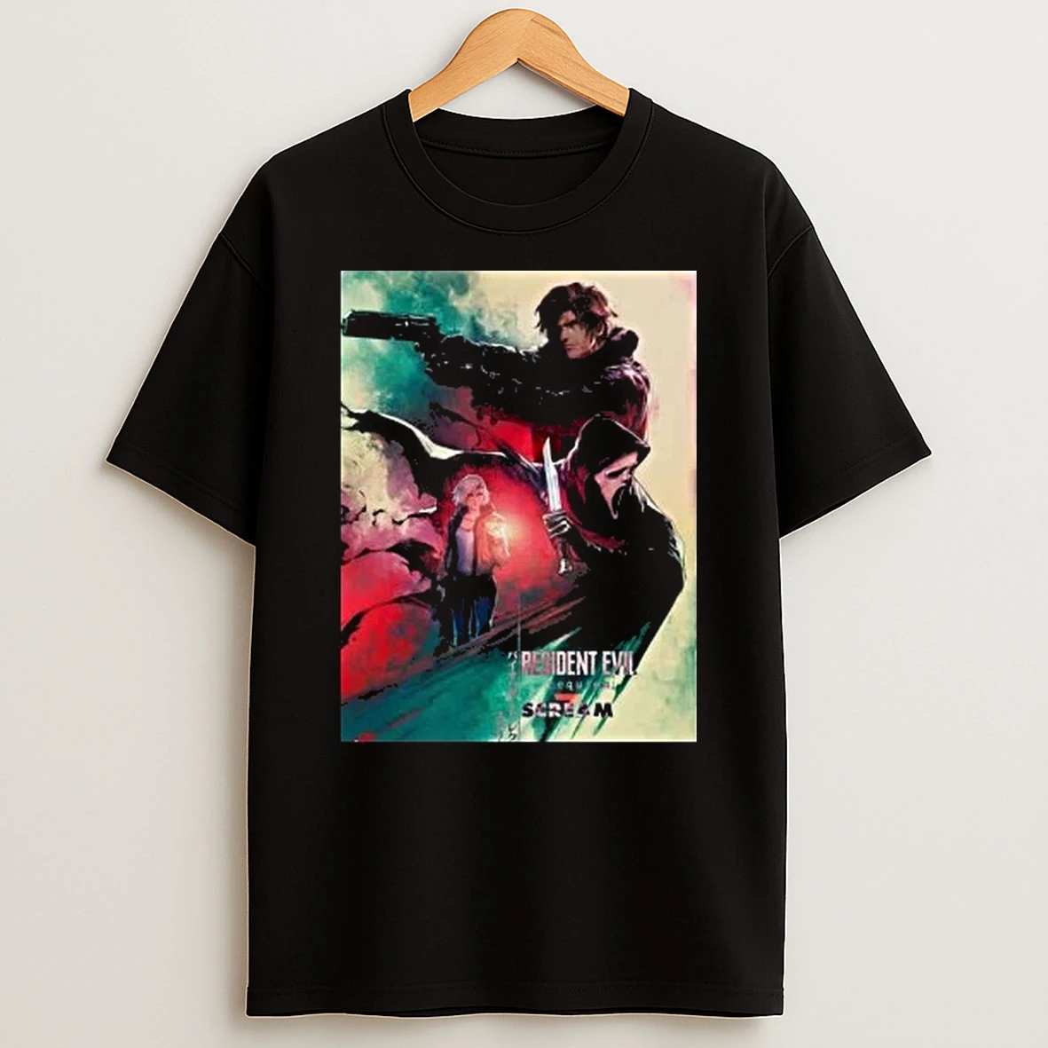 Resident Evil Requiem X Scream 7 Collab Shirts