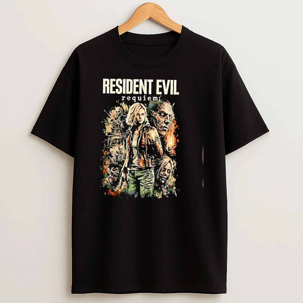 Resident Evil Requiem Zombie Character Horror Shirts